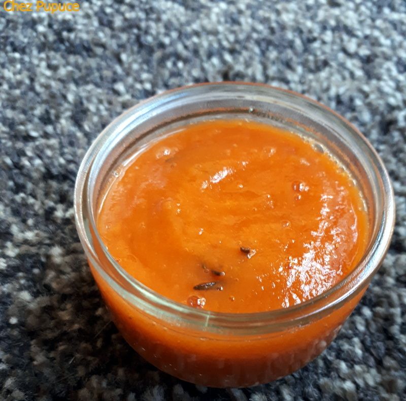 Compote pomme, abricots &romarin Chez Pupuce