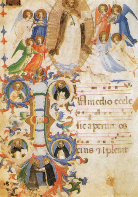Fra Angelico : Enluminures de manuscrit (détail)