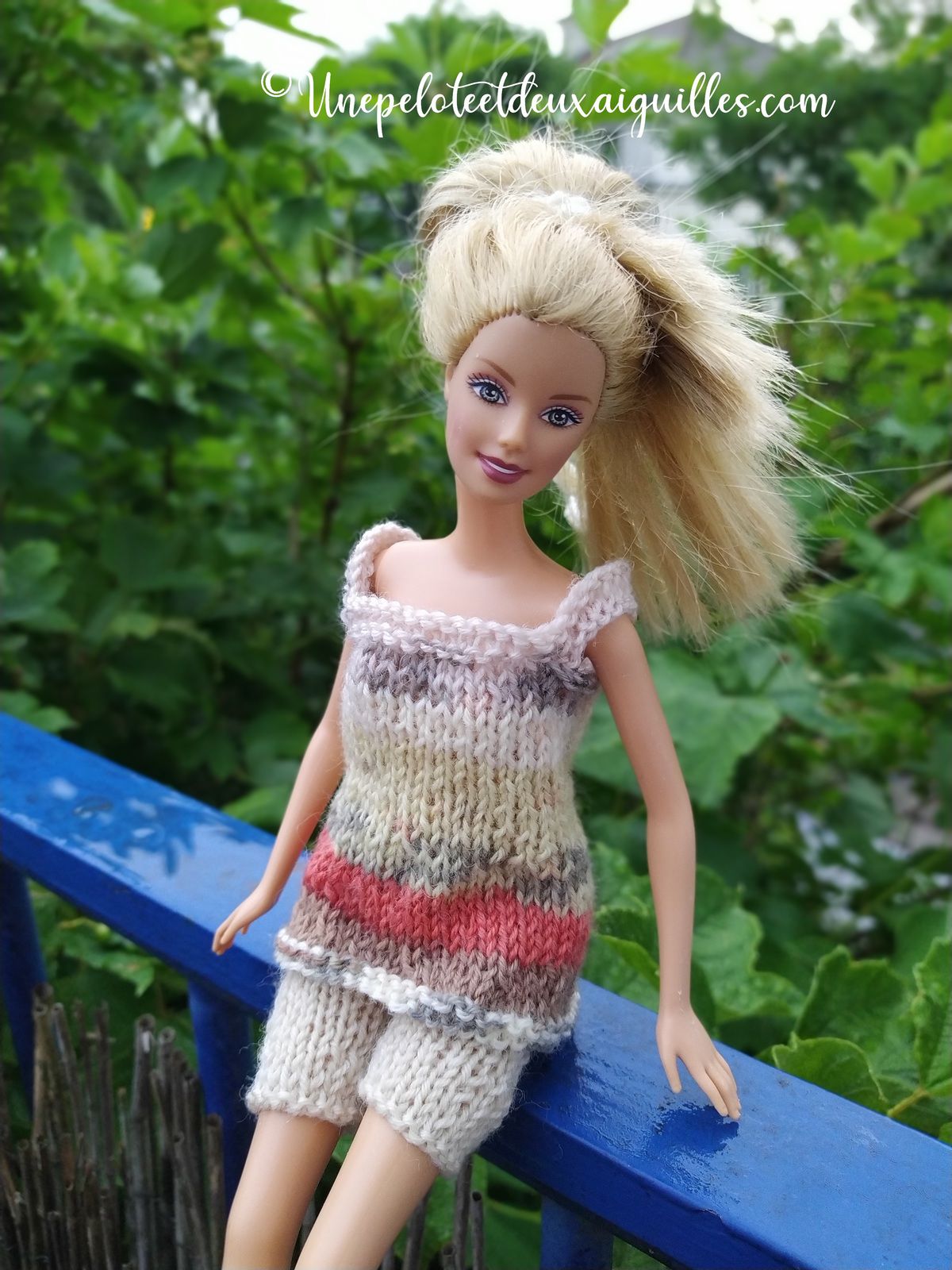Tricoter débardeur ample short pour Barbie