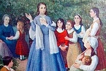 Adèle de Batz de Trenquelléon faisant le catéchisme