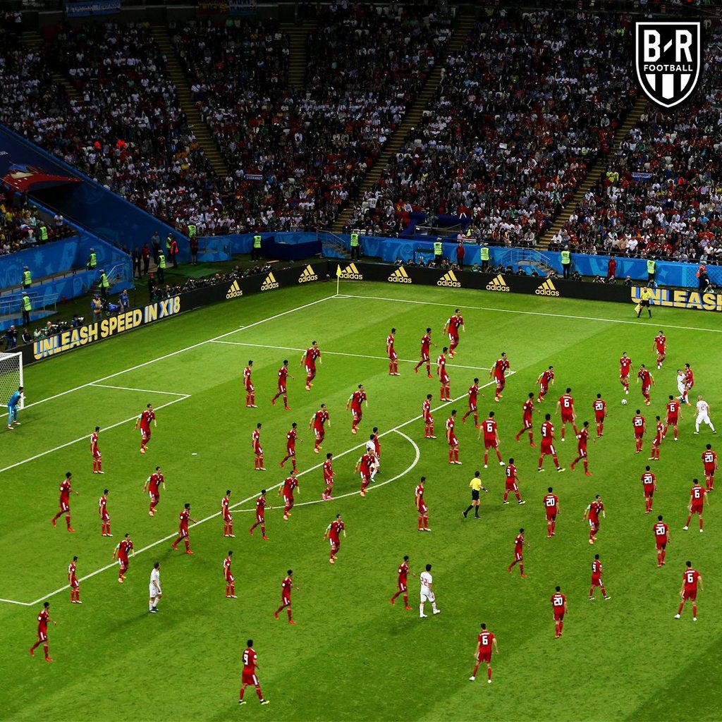 Photo-montage parodique du schéma défensif iranien....