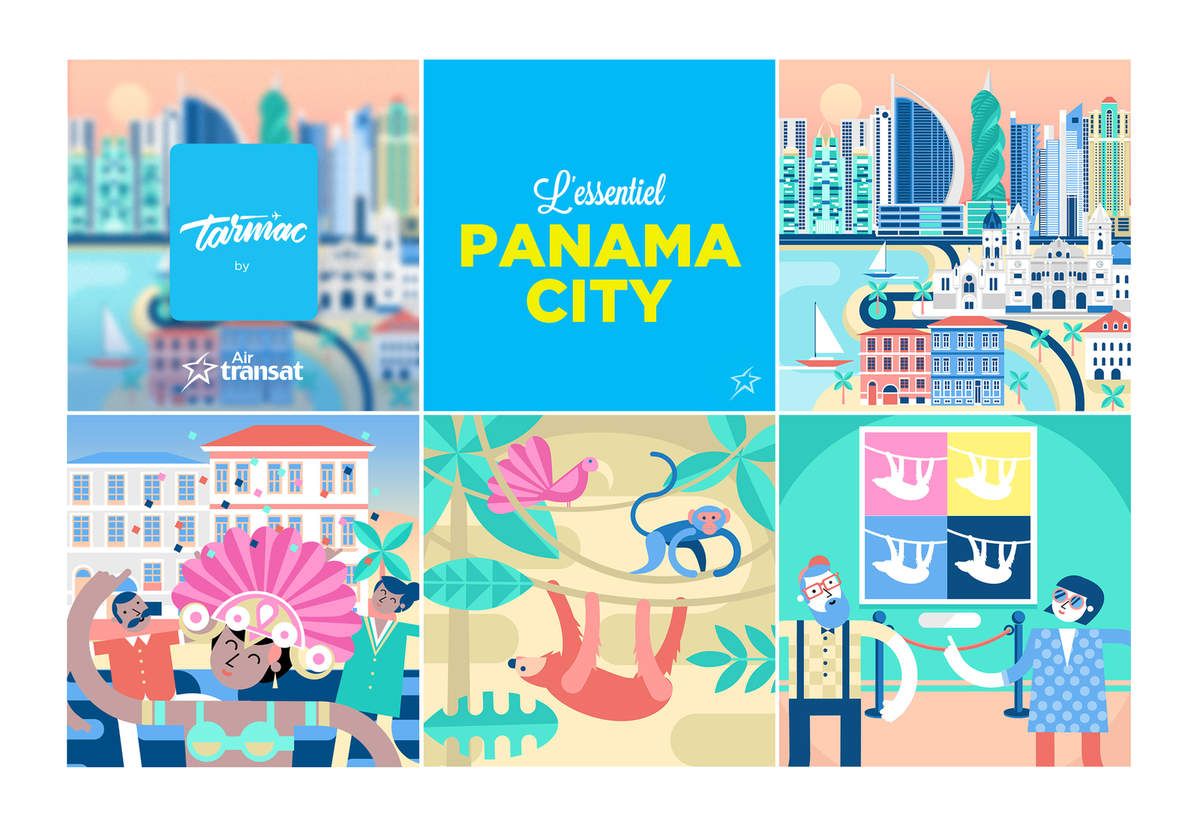 Air transat MATHIEU BUREAU ILLUSTRATION