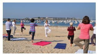 yoga sur la plage de pornichet