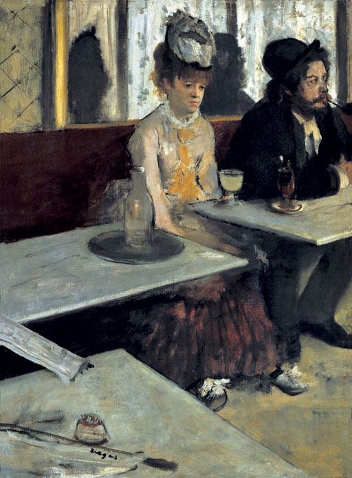 Servie par Degas, l'absinthe des dernières lettres