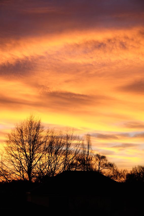 Ciel d'hiver à Rilhac Rancon