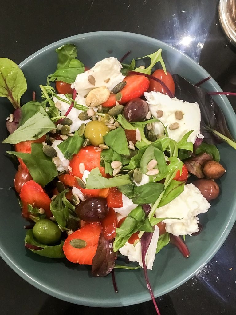 salade de fraise mozarella rapide et facile
