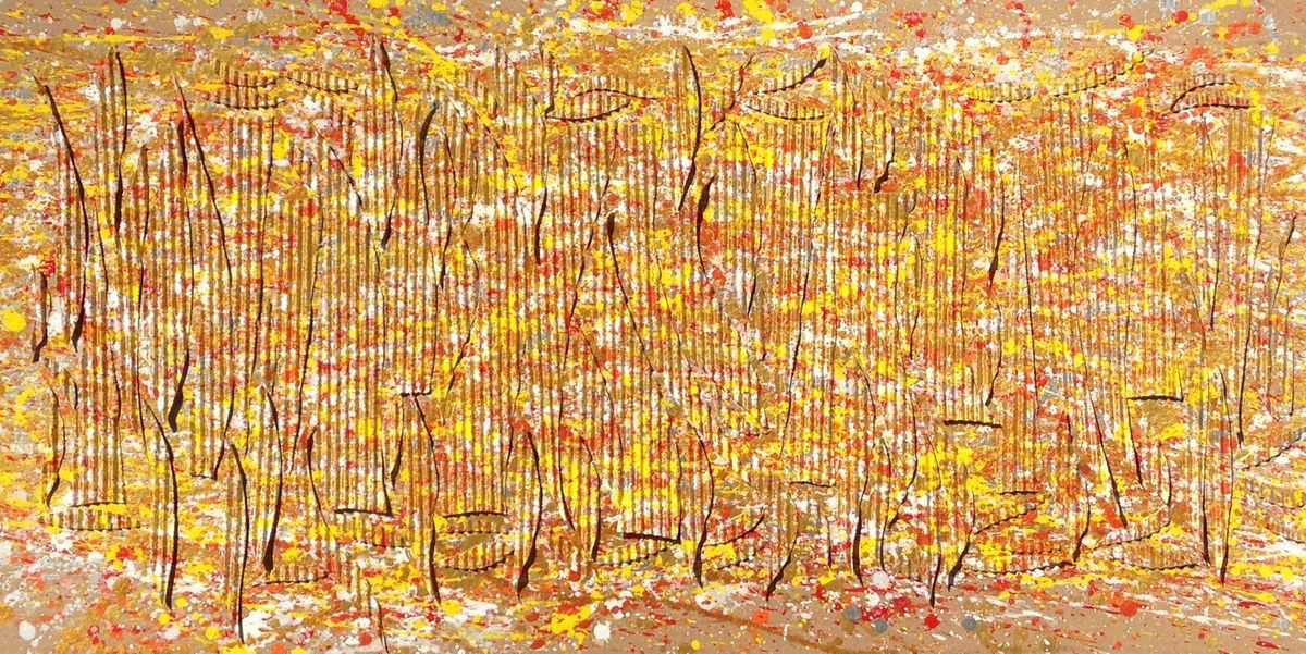 Rayons du soleil inspiration Pollock