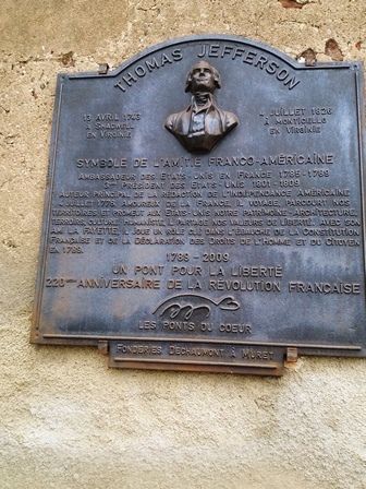Le Somail : plaque amitié franco-américaine.