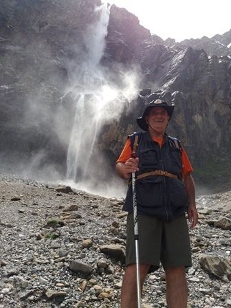 Gavarnie : devant la grande cascade.