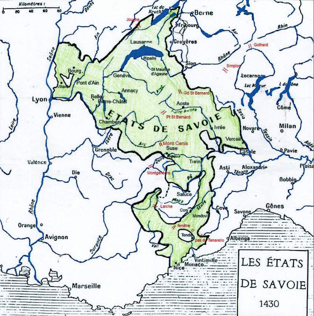 Duché de Savoie après 1427. 