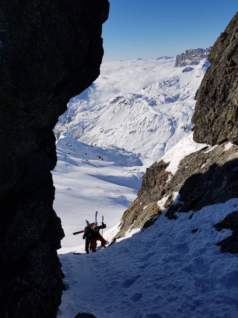 Arrivée à la brèche de Bérard