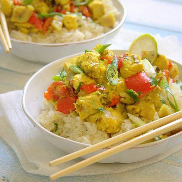 poulet thaï au lait de coco recette poulet curry coco thai Aep22