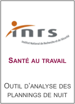 INRS - Outil d'analyse des plannings de nuit