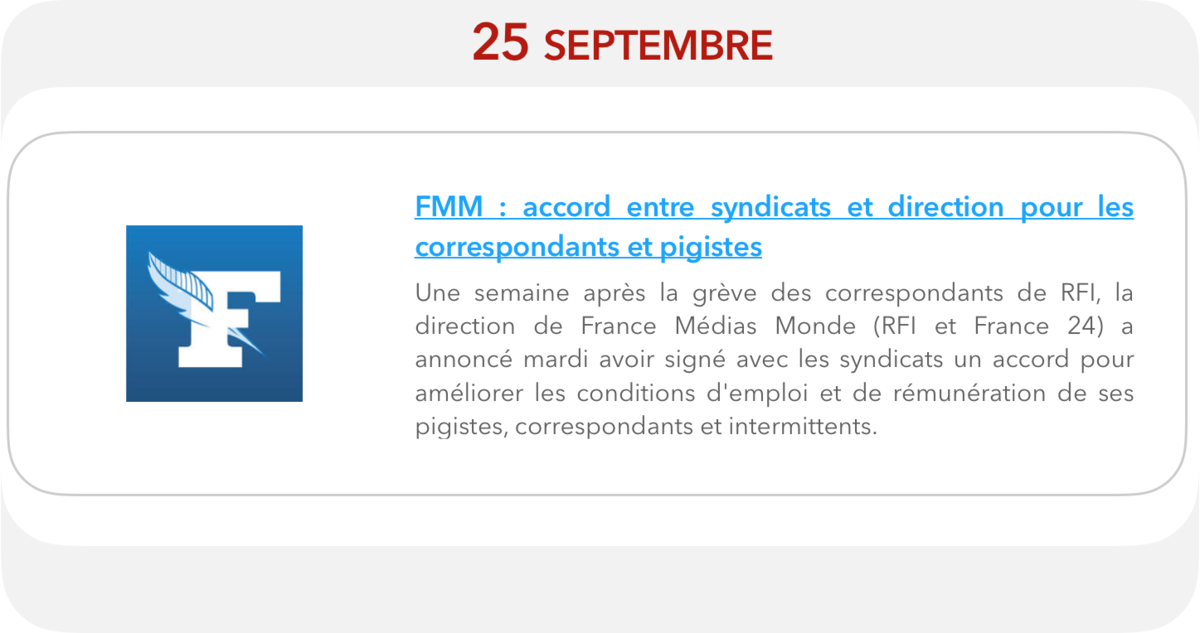 RFI: accord entre syndicats et direction pour les correspondants et pigistes