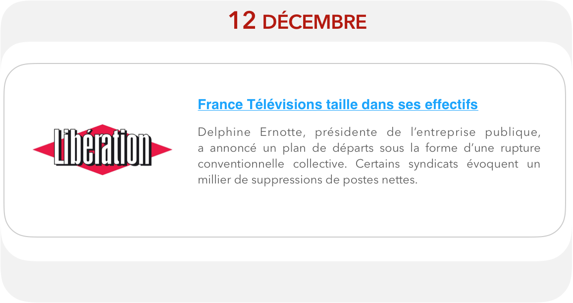 France Télévisions taille dans ses effectifs