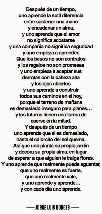 Jorge Luis Borges - Castellano - 13 Frases - La vache rose
