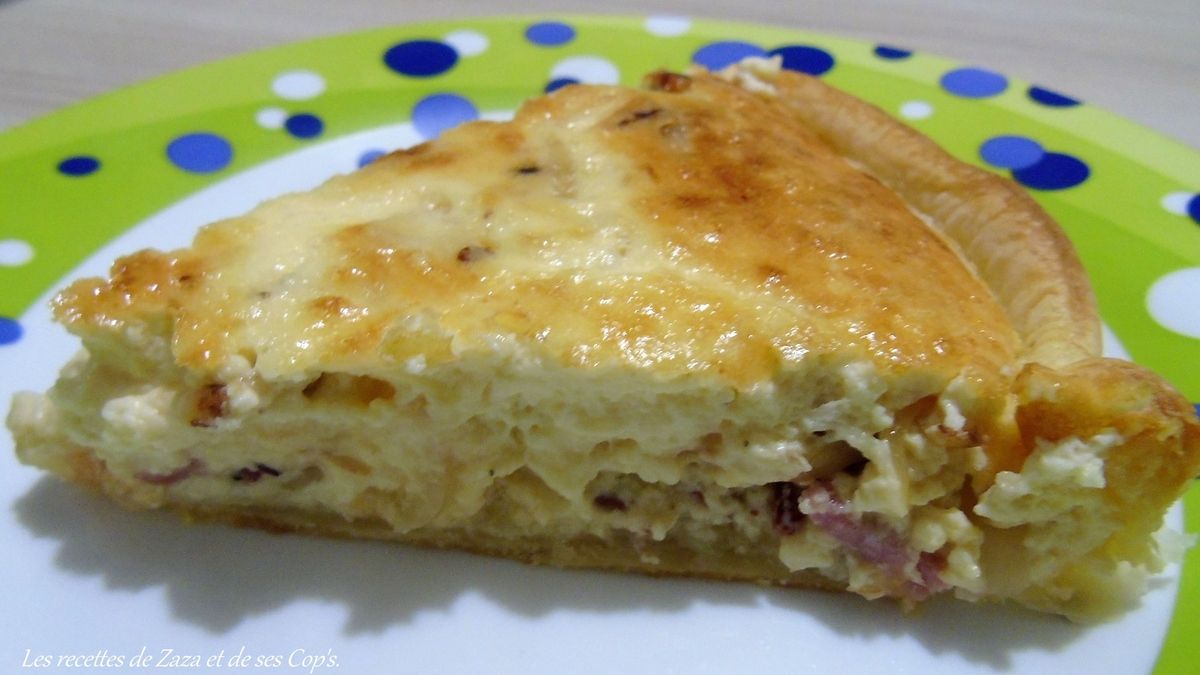 Quiche aux oignons et lardons Les recettes de Zaza