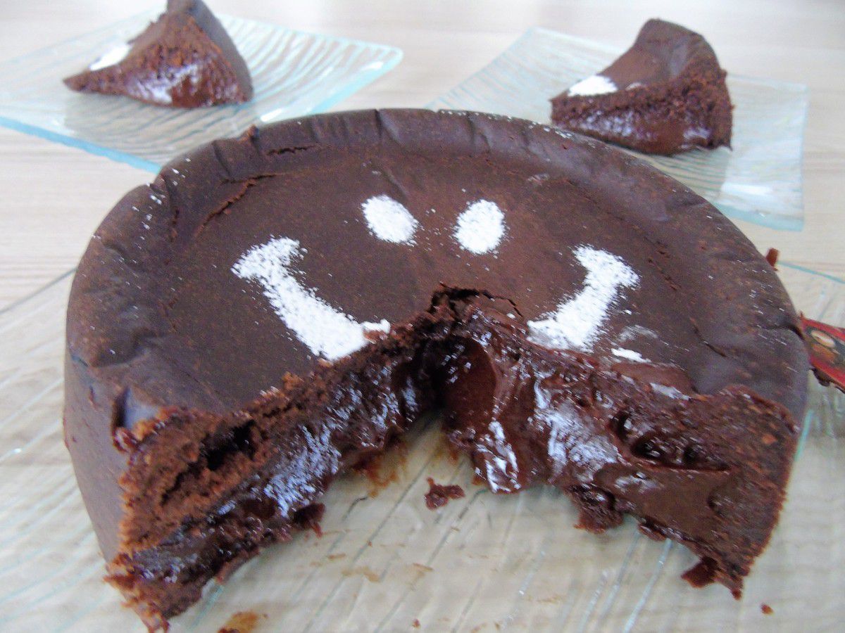 Gâteau coulant au chocolat au Cookéo