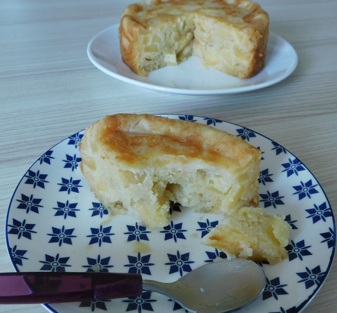 Gâteau moelleux aux pommes au Cookéo - Les recettes de Zaza .