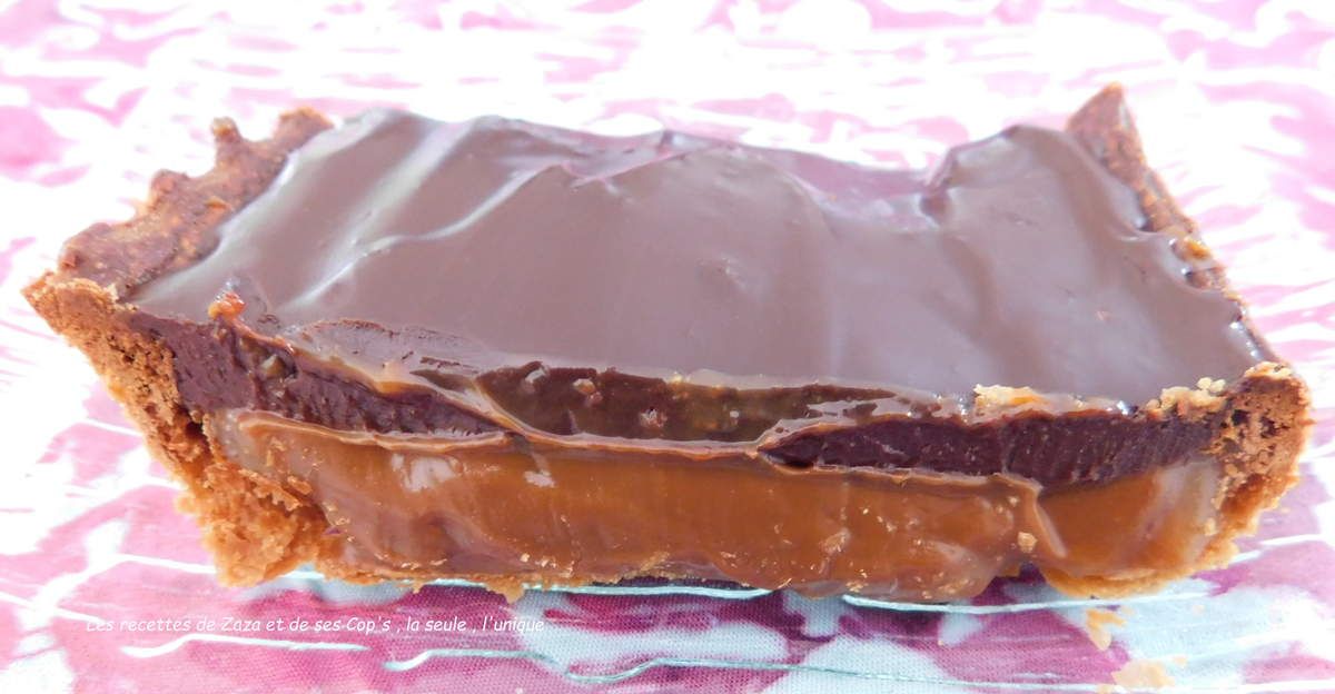 Tarte Chocolat Et Caramel Au Beurre Sale Les Recettes De Zaza Et