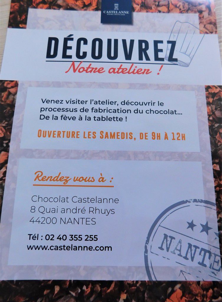 Nouveau Colis très chocolat de mon Partenaire Nantais Castelanne Chocolat