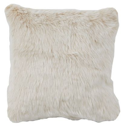 Coussin en fausse fourrure synthétique