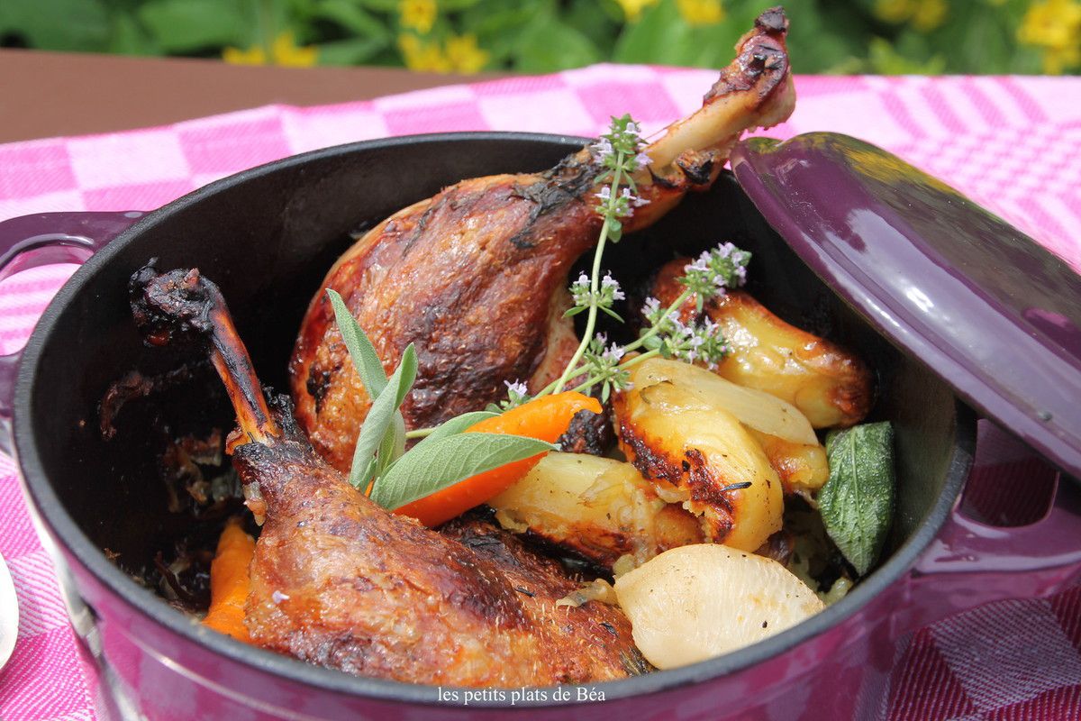 Cocotte de cuisses de canard confites - Les petits plats de Béa