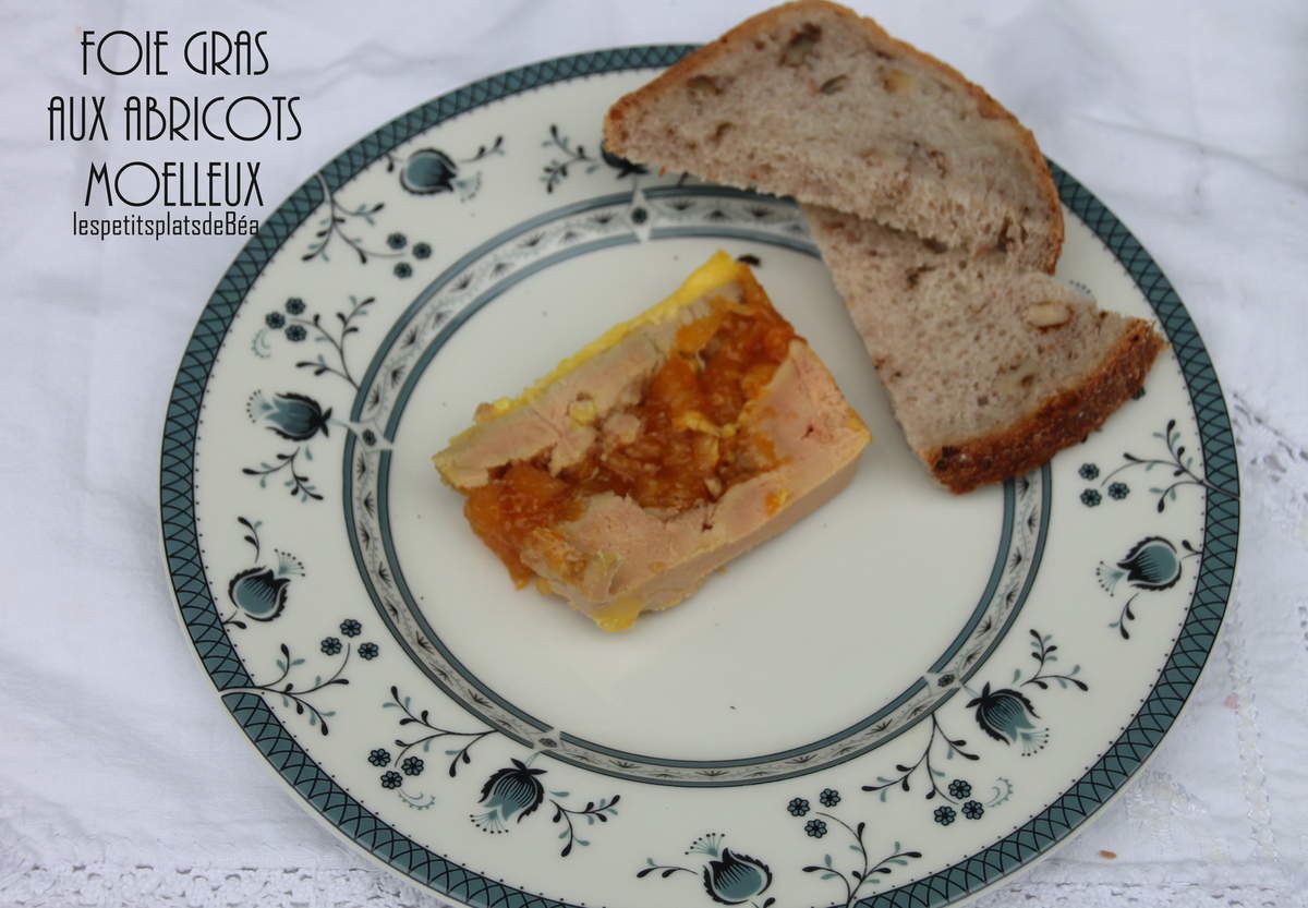 Foie gras au coeur d'abricots moelleux