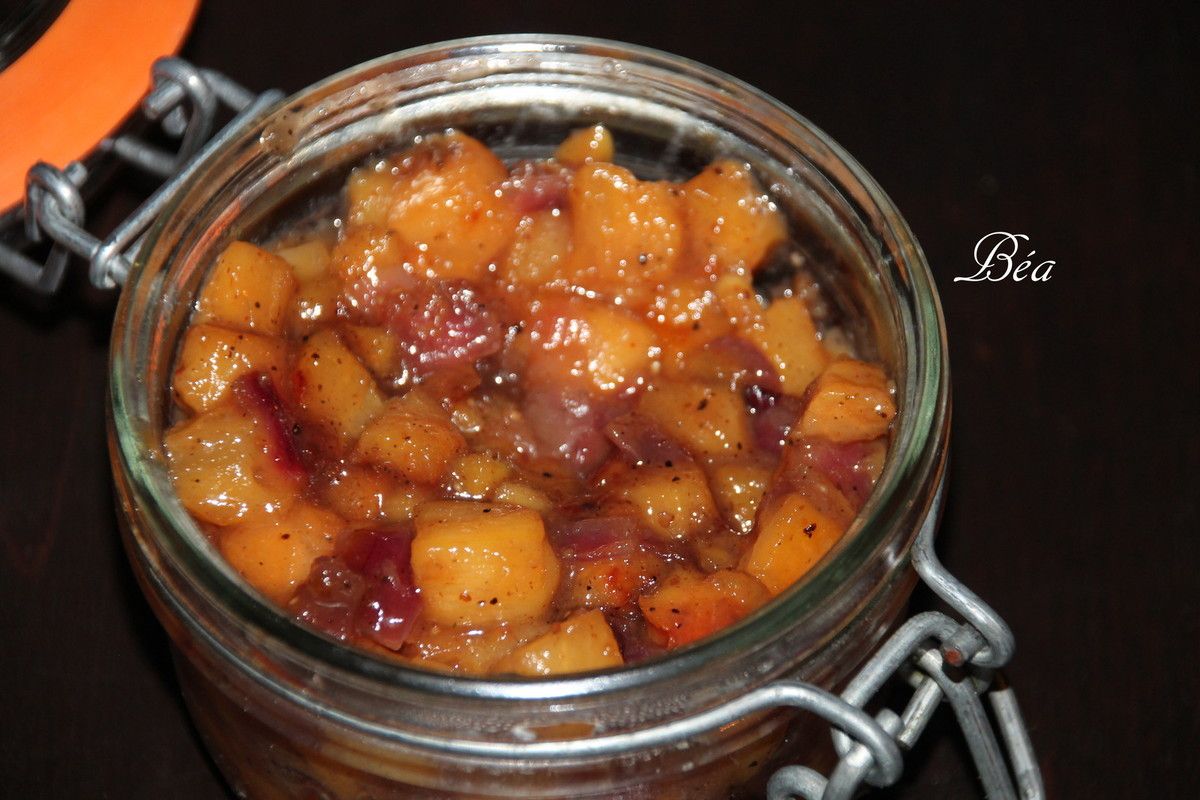 Chutney de kaki - Les petits plats de Béa