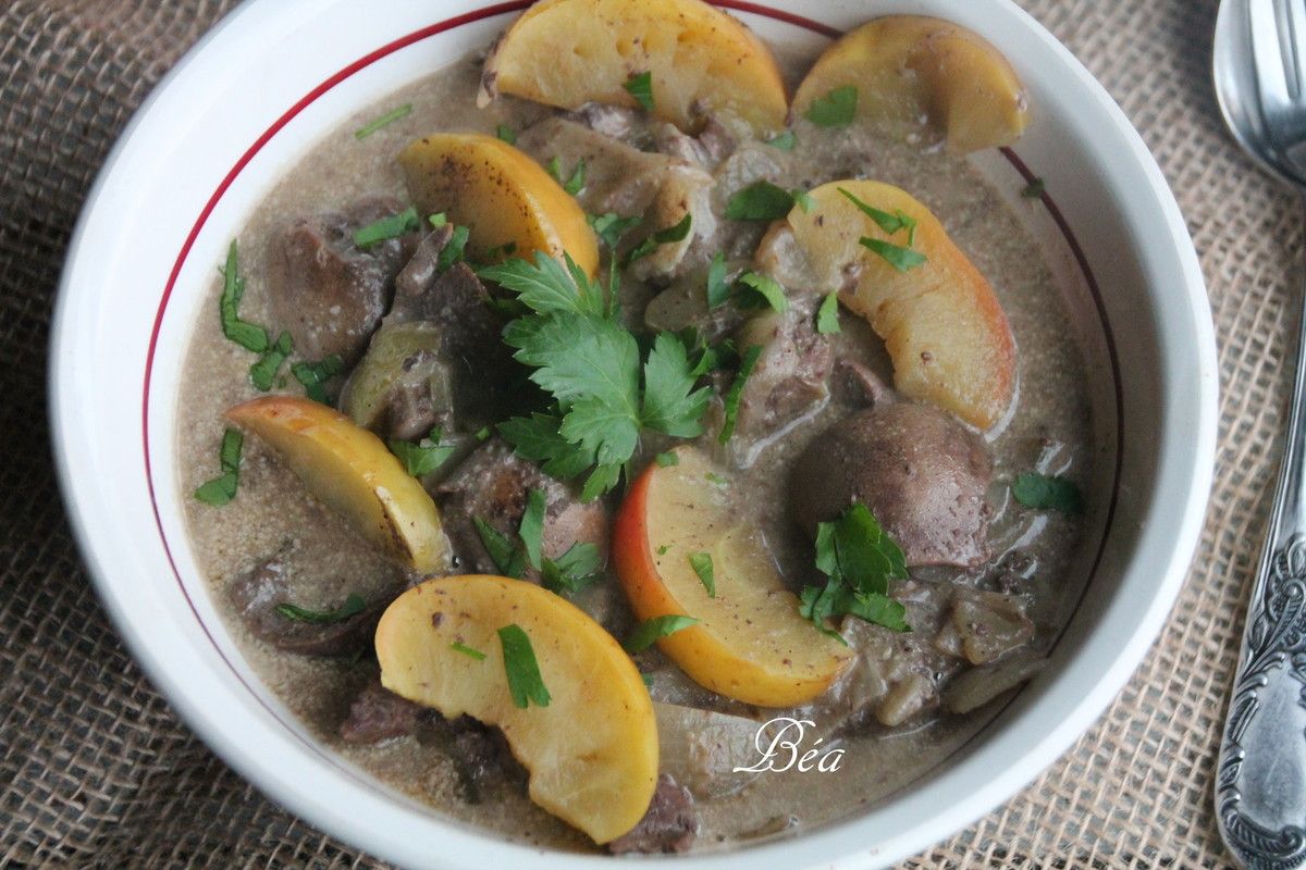 Rognons De Veau à La Normande Rognons de porc à la normande - balade normande : les plages du  débarquement - Les petits plats de Béa