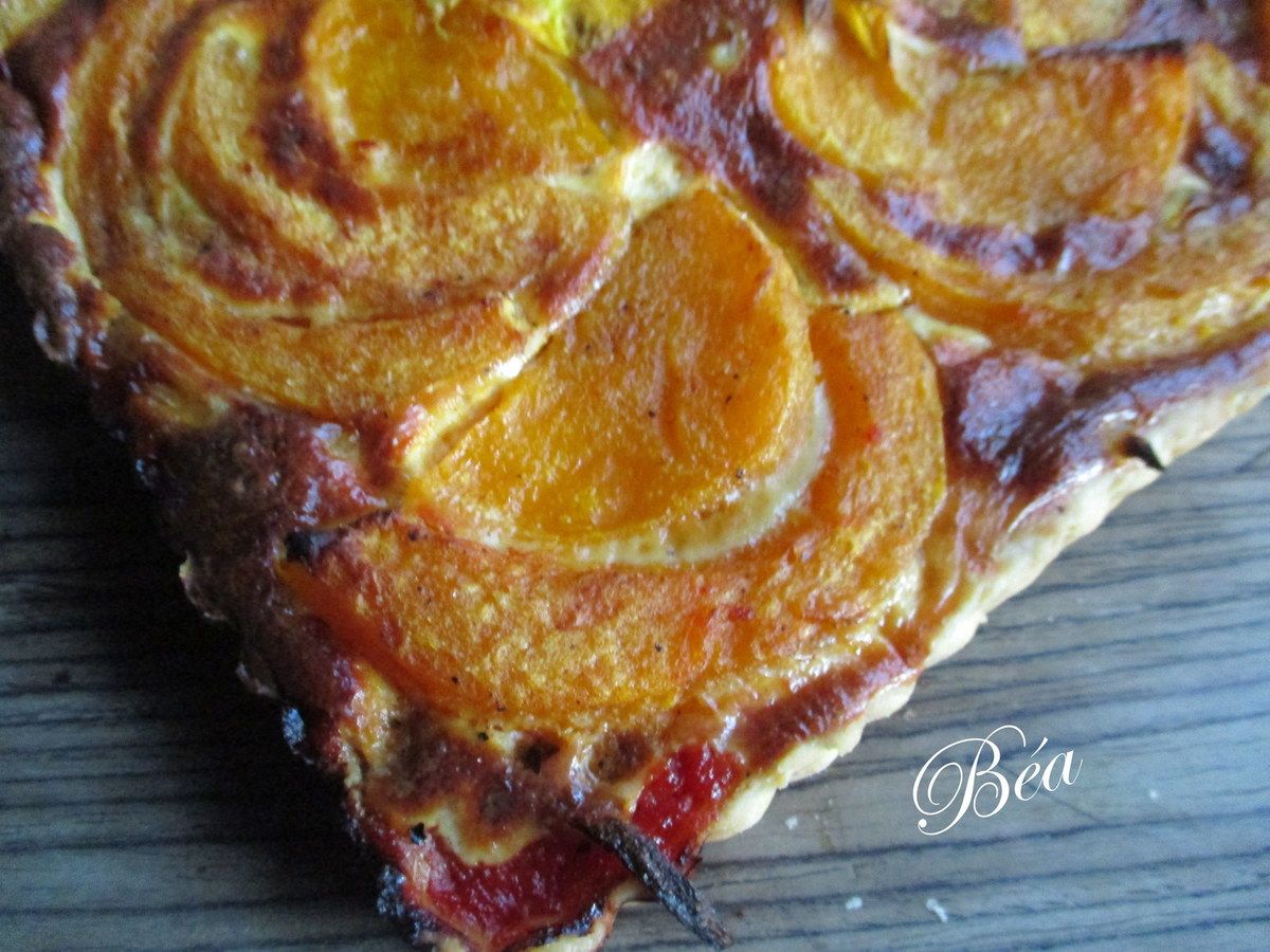 Quiche à la courge butternut rôtie - Les petits plats de Béa