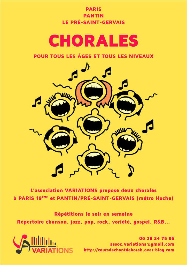 Quatrième édition : La chorale Pré-Saint-Gervais / Pantin 2022 - Le blog de  coursdechantdeborah.over-blog.com