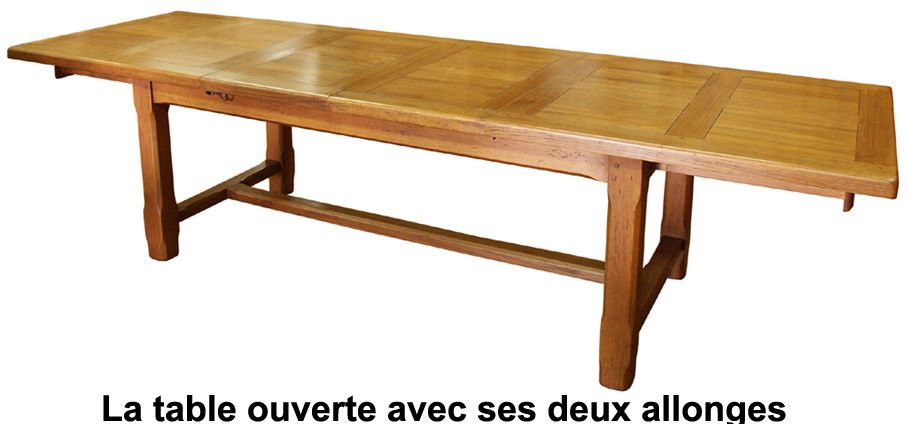 Table De Ferme En Chene Avec Rallonge