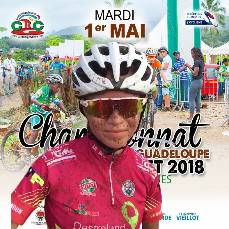 Mieu Océane, Championne de la Guadeloupe cadette en VTT 2018