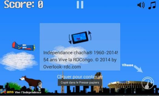 Indépendance ChaCha 243 - jeu vidéo RDC