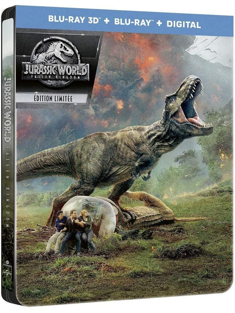 Contenu additionnel Blu-ray 2D : Sur le plateau avec Chris & Bryce : making of avec Chris Pratt et Bryce Dallas Howard "Le royaume évolue" : les cinéastes expliquent comment le second chapitre de la trilogie Jurassic World fait évoluer la franchise dans une nouvelle direction "Action sur l'île" : coulisses de la scène du bunker et de la séquence de la gyrosphère Naissance de l'Indoraptor : découvrez comment est né l'Indoraptor "Commencez les enchères" : un coup d'oeil la scène de la vente aux enchères "Tué par un dino" : making of de l'Indoraptor qui affronte un personnage clé "Monstre dans le manoir" : J.A. Bayona explique comment Jurassic Park et Dracula (1979) ont influencé sa façon de tourner la scène du manoir "Confrontation sur le toit" : le terrifiant affrontement sur le toit du manoir Lockwood "Le retour de Malcom" : dans les coulisses avec Jeff Goldblum "Effets visuels évolués" : l'équipe d'ILM explique la façon dont ils ont créé les dinosaures Les journaux de Jurassic de Chris Pratt : - Vivian Baker (maquilleuse) - Mary Mastro (coiffeuse) - Chris Murphy (1er assistant son) - Dean Bailey (pilote cascadeur) - Peter Harcourt (plongeur) - Daniella Pineda et Justice Smith - Jody Wiltshire (assistante décors) - Kelly Krieg (assistant - superviseur script) - J.A. Bayona - James Cox (cascadeur) - Rachelle Beinart (cascadeurs) - Chris Pratt Retour à Hawaï : l'équipe du film évoque le tournage à Hawaï À bord de l'Arcadia : l'équipe du film partage son expérience de travail avec des créatures animées "Jurassic World : Fallen Kingdom, La Discussion" : conversation avec l'équipe autour du film "Chanson pour le royaume" : quand Justice Smith chante pour l'équipe du film