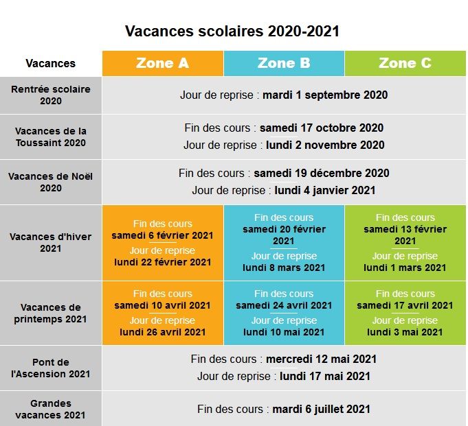 Calendrier Des Vacances Scolaires 2020 2021 L Apel St Joseph De La Madeleine calendrier saint joseph 2021