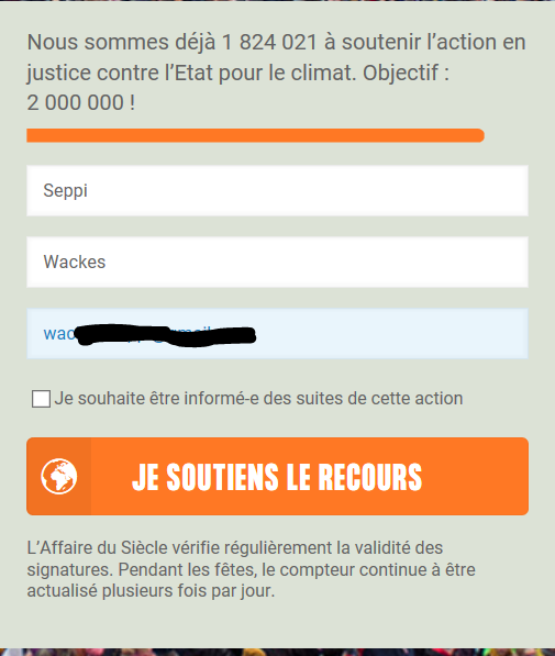 Plus De 1 8 Million De Personnes Soutiennent Le Recours Contre L Etat Sur Le Climat Vraiment Agriculture Alimentation Sante Publique Soyons Rationnels