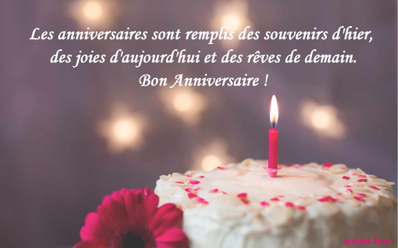 Messages D Amour Pour Souhaiter Un Joyeux Anniversaire Romantique Poeme Love