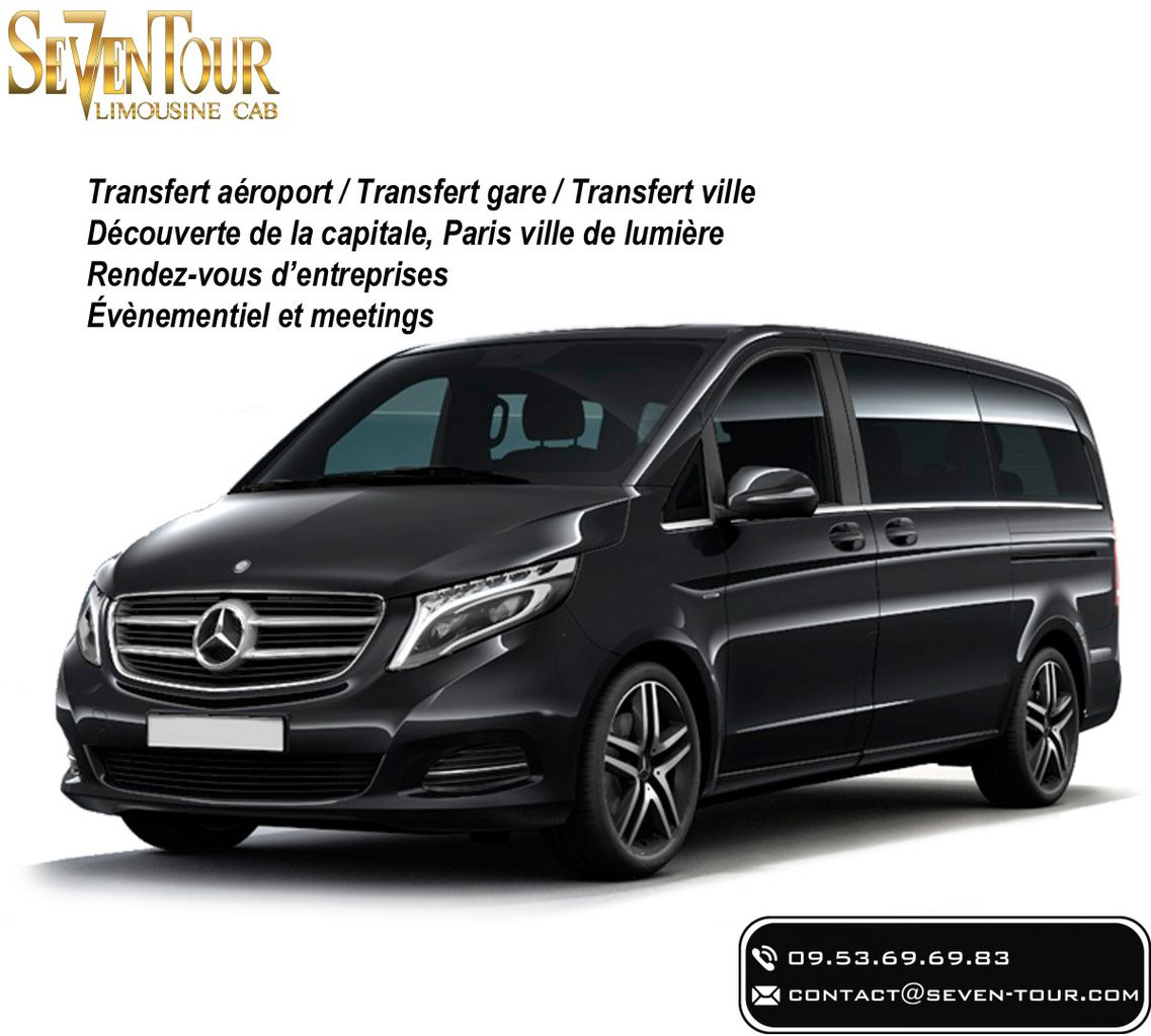 Chauffeur privé - Transfert haut de gamme personnes - Transfert réservation prestige Seven tour Limousine Cab Abdel Ftouh