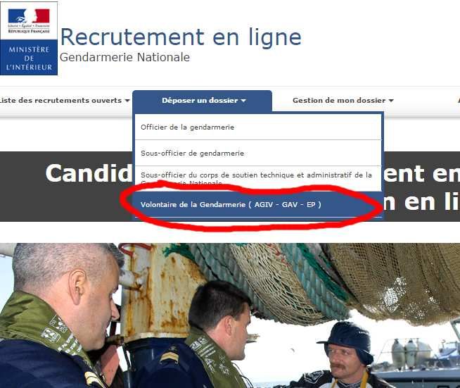 La Gendarmerie Recrute Gav Ep Etape 1 : L'inscription - Concours GAV
