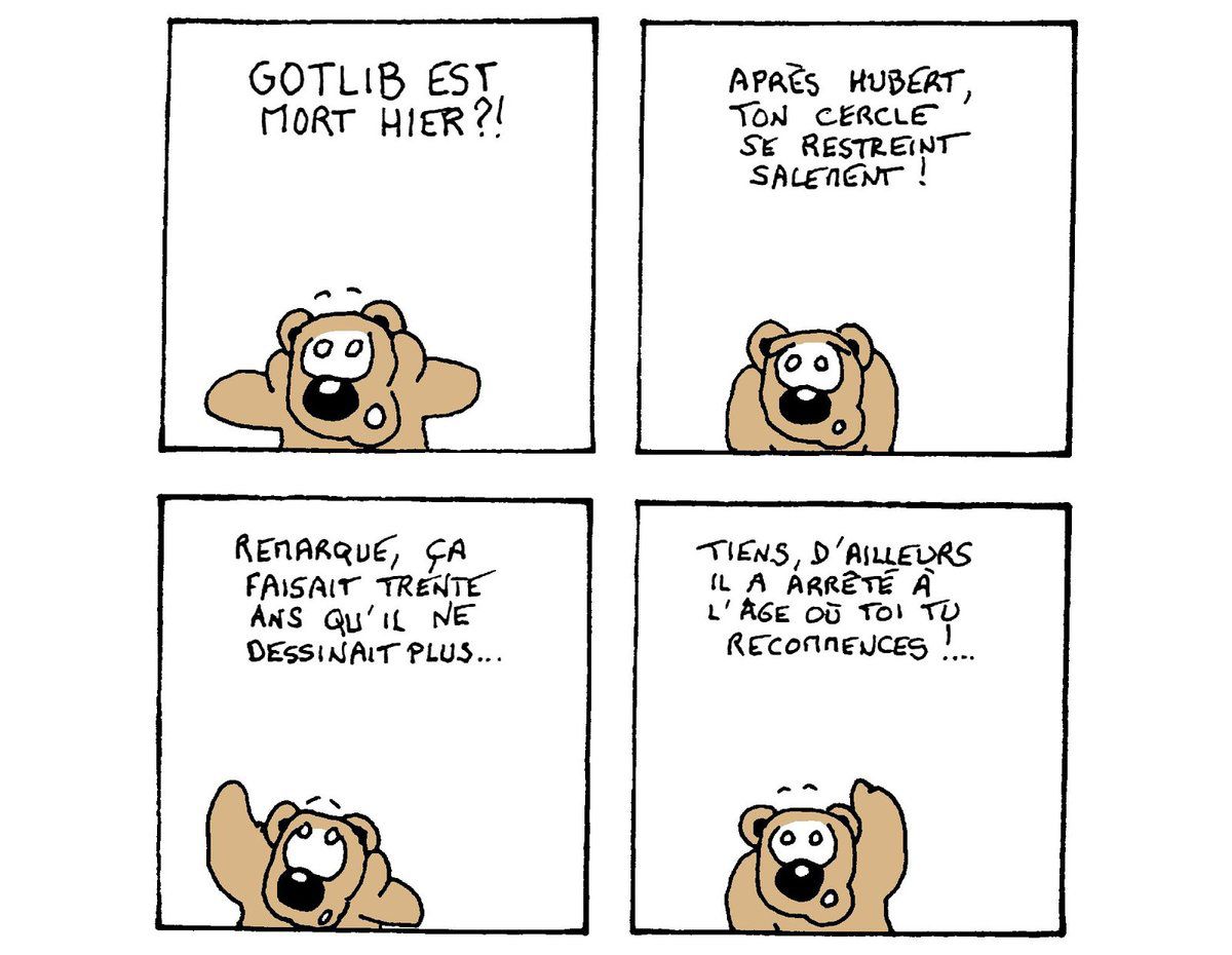 Gotlib, "l'aimé des dieux" est mort.