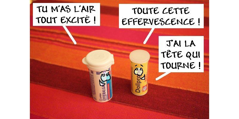 Dans ma boîte de paracétamol