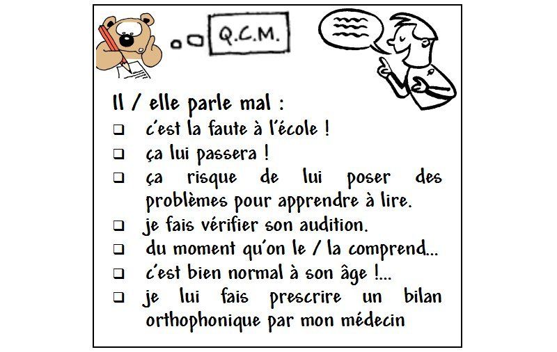 QCM il / elle parle mal & Caramel