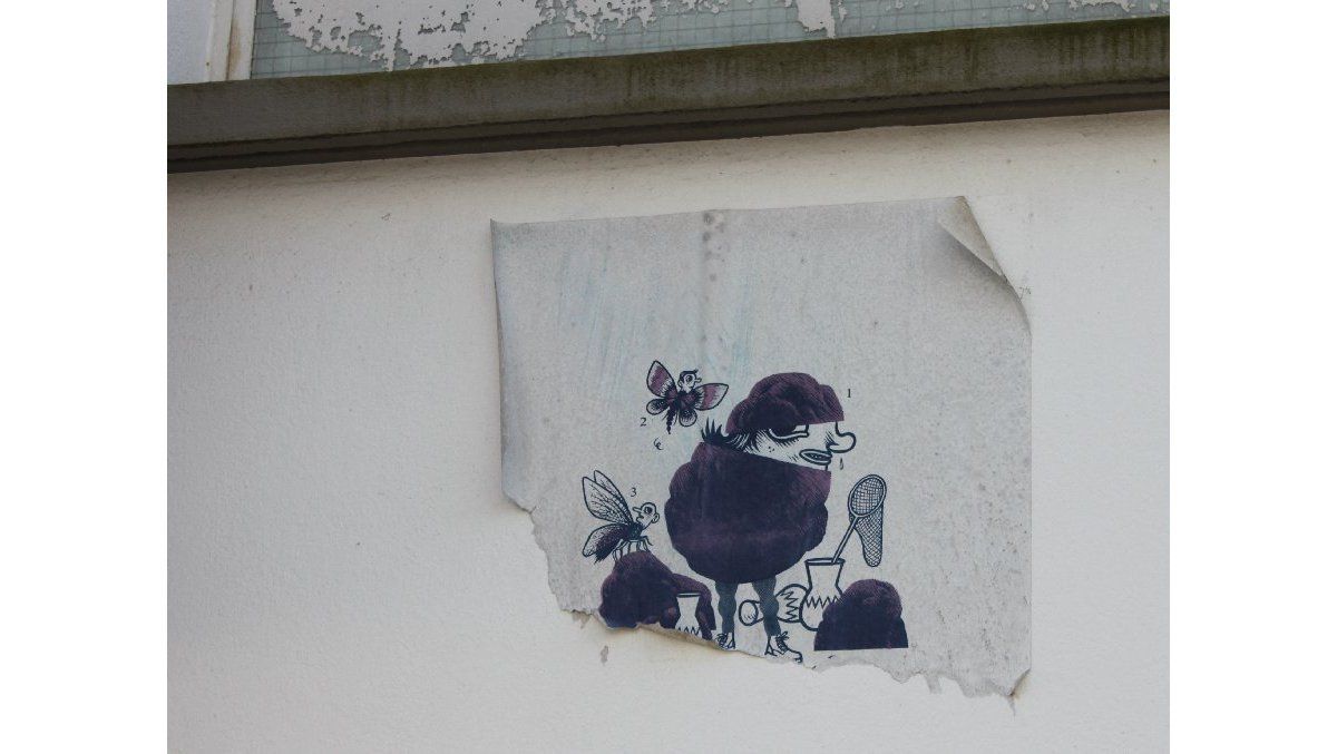 Dessin de Fritzbol sur un mur de Lorient – Jeudi 13 avril 2017