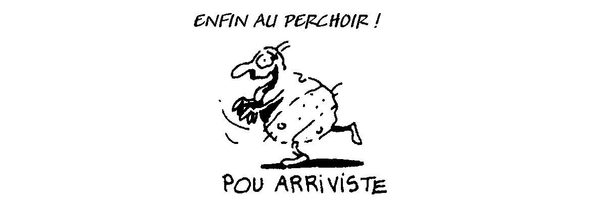 pou arriviste (Espèces de poux - Nicole Claveloux - Editions Être 1999 page 19)