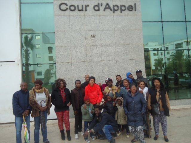 comité de soutien HOPE en délégation sortie d'une audience