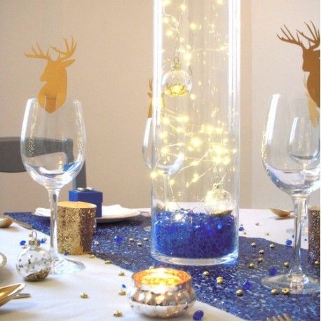Decoration Noel Bleu Nuit Et Or L Idee Deco Decoration Noel Bleu Nuit Et Or L Idee Deco