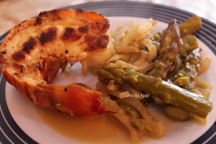 Queues De Langoustes Aux Asperges Et Fenouil Mamy Nadine Cuisine