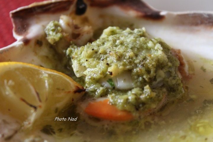 Coquilles St Jacques Au Beurre D Escargot Mamy Nadine Cuisine